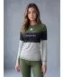 Frauenfunktionales Thermo -T -Shirt mit langen Ärmeln Premium ALTISPORT VOJ/ALW051TER01 KHAKI