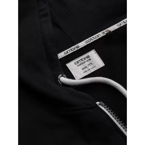  Herren -Sweatshirt OMBRE OM-SSBZ-0178 SCHWARZ 