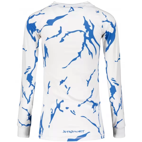  Frauenfunktionales Thermo -T -Shirt mit langen Ärmeln Premium ALTISPORT VOJ/ALW052TER01 WEIß 