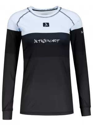 Frauenfunktionales Thermo -T -Shirt mit langen Ärmeln Premium ALTISPORT VOJ/ALW051TER01 HIMMLISCH BLAU
