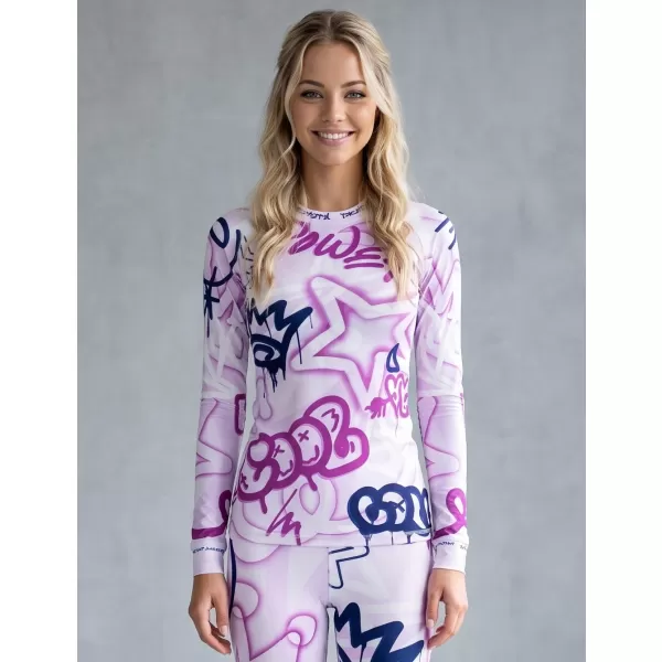  Frauenfunktionales Thermo -T -Shirt mit langen Ärmeln Premium ALTISPORT VOJ/ALW054TER01 LILA 