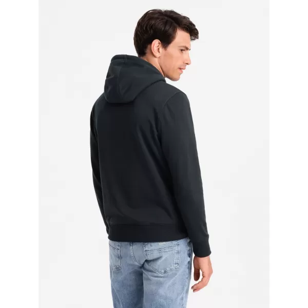  Herren -Sweatshirt OMBRE OM-SSBN-0161 SCHWARZ 