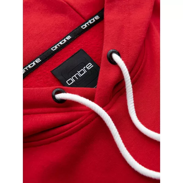  Herren Sweatshirt OMBRE OM-SSNZ-0144 ROT 