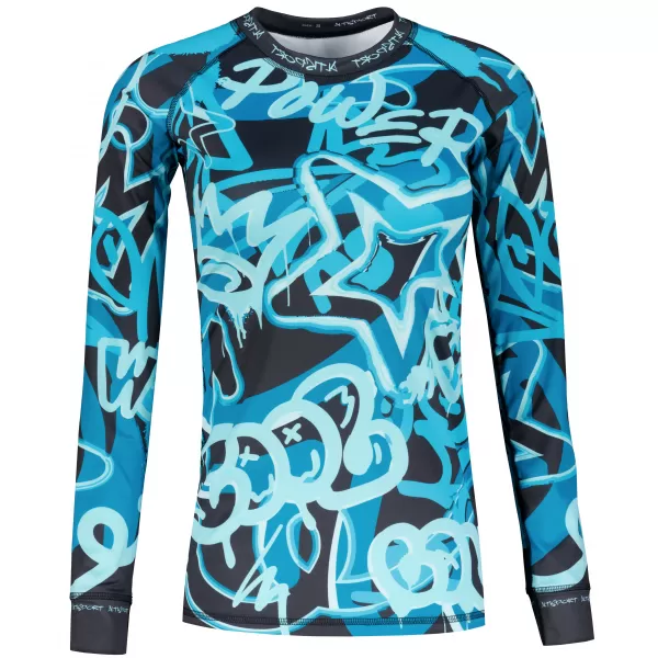  Frauenfunktionales Thermo -T -Shirt mit langen Ärmeln Premium ALTISPORT VOJ/ALW054TER01 SCHWARZ -BLUE 