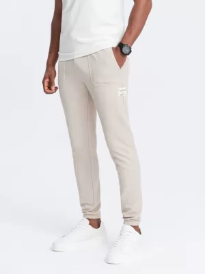 Herren -Traursanzüge OMBRE OM-PASK-0211 LEICHT BEIGE