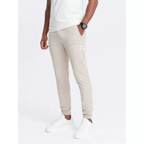  Herren -Traursanzüge OMBRE OM-PASK-0211 LEICHT BEIGE 