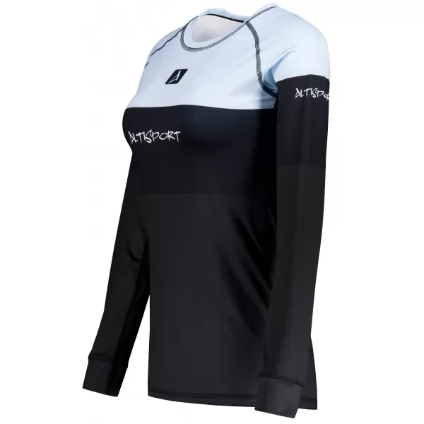  Frauenfunktionales Thermo -T -Shirt mit langen Ärmeln Premium ALTISPORT VOJ/ALW051TER01 HIMMLISCH BLAU 
