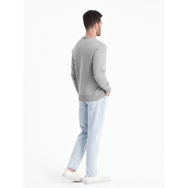  Herren -Sweatshirt OMBRE OM-SSBN-0175 GRAU 