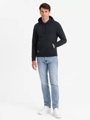 Herren -Sweatshirt OMBRE OM-SSBN-0161 SCHWARZ
