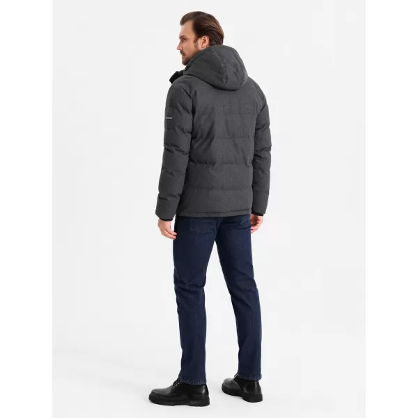  Jacke OMBRE OM-JAHP-0203 SCHWARZE MELANGE 