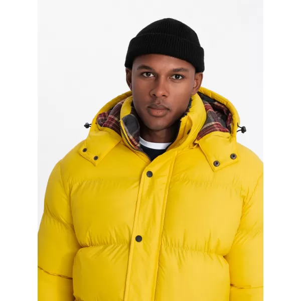  Herren Winterjacke OMBRE OM-JAHP-0205 GELB 