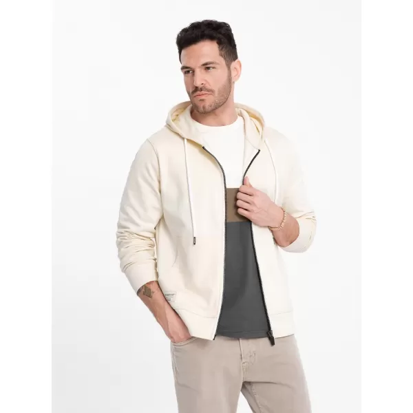  Herren -Sweatshirt OMBRE OM-SSBZ-0178 CREME 
