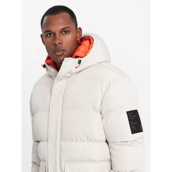  Herren Winterjacke OMBRE OM-JAHP-0208 ASCHE 