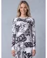 Frauenfunktionales Thermo -T -Shirt mit langen Ärmeln Premium ALTISPORT VOJ/ALW054TER01 WEIß -GRAY