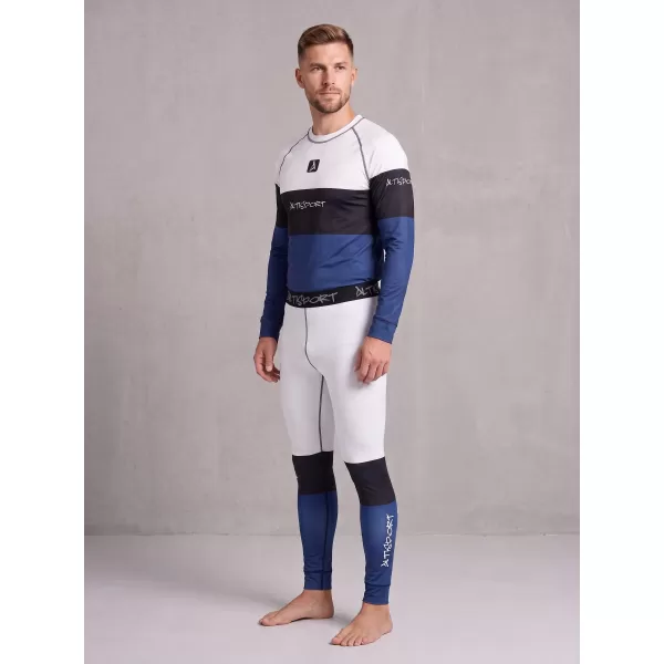  Die funktionelle Thermohosen für Männer Premium ALTISPORT VOJ/ALM051TER02 WEIß -BLAU 