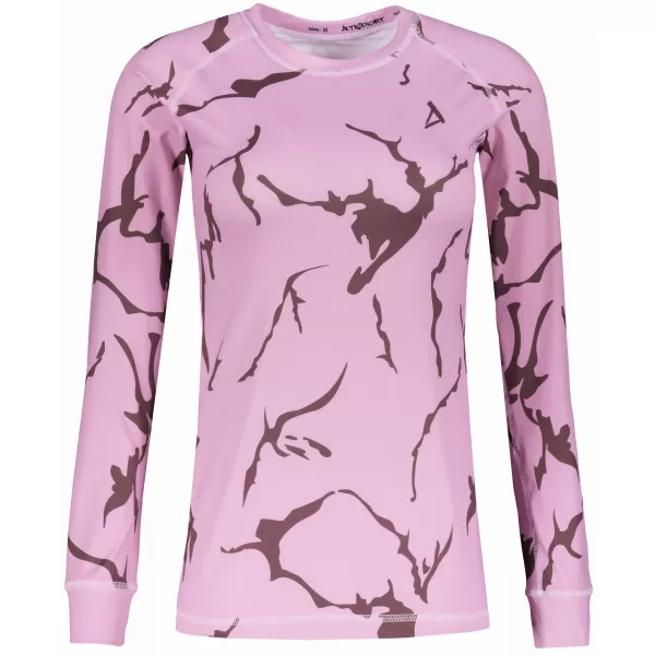  Frauenfunktionales Thermo -T -Shirt mit langen Ärmeln Premium ALTISPORT VOJ/ALW052TER01 ROSA 