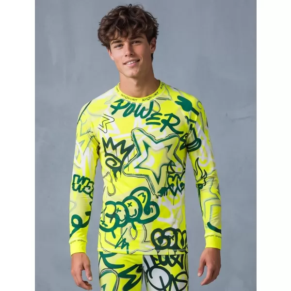  Funktionaler Term T -Shirt von Männern mit Langarmprämie ALTISPORT VOJ/ALM054TER01 FLUO 