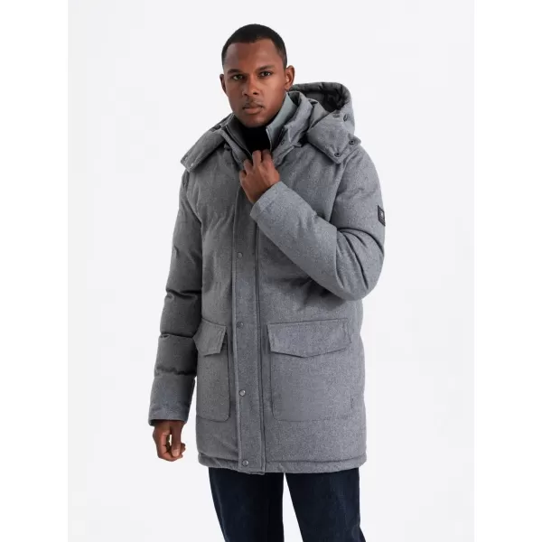  Jacke OMBRE OM-JALJ-0217 GRAUE MELANGE 