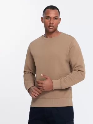Herren -Sweatshirt OMBRE OM-SSBN-0175 BRAUN