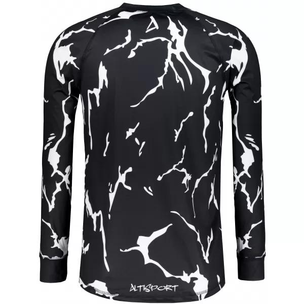 Funktionaler Term T -Shirt von Männern mit Langarmprämie ALTISPORT VOJ/ALM052TER01 SCHWARZ 
