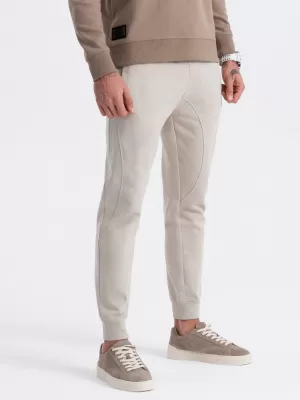 Herren -Traursanzüge OMBRE OM-PABS-0173 LEICHT BEIGE