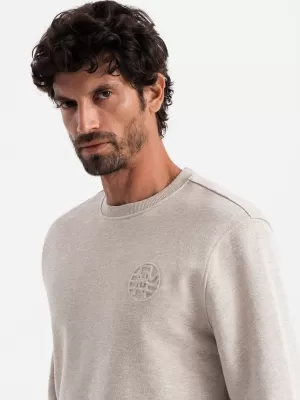 Herren -Sweatshirt OMBRE OM-SSNZ-0163 BEIGE