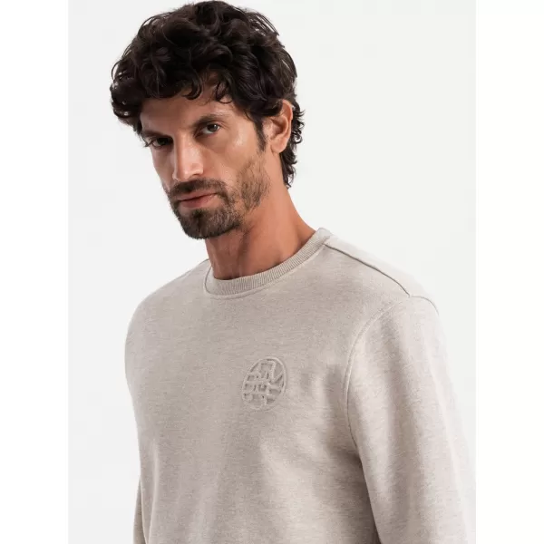  Herren -Sweatshirt OMBRE OM-SSNZ-0163 BEIGE 