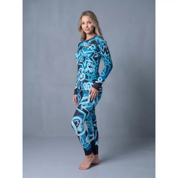  Frauenfunktionelle Thermohosen Prämie ALTISPORT VOJ/ALW054TER02 SCHWARZ -BLUE 