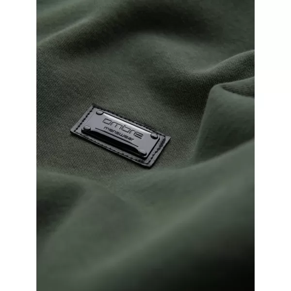  Herren -Sweatshirt OMBRE OM-SSNZ-0136 DUNKELGRÜN 
