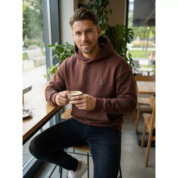  Herren -Sweatshirt ALTISPORT BYB/ALM002BY284 SCHOKOLADE 