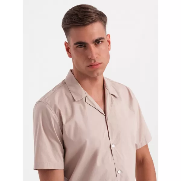  Hemd OMBRE OM-SHSS-0168 HELLBRAUN 