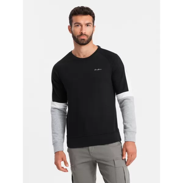  Herren -Sweatshirt OMBRE OM-SSNZ-22FW-003 SCHWARZ 