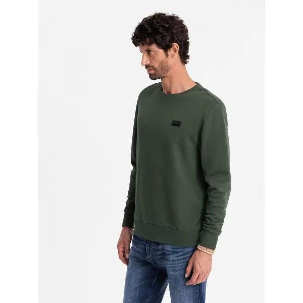  Herren -Sweatshirt OMBRE OM-SSNZ-0136 DUNKELGRÜN 
