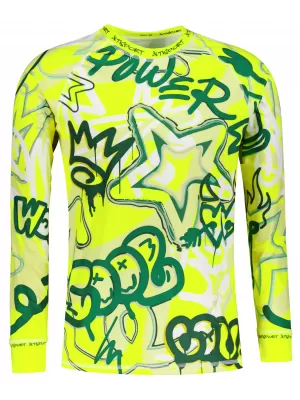 Funktionaler Term T -Shirt von Männern mit Langarmprämie ALTISPORT VOJ/ALM054TER01 FLUO