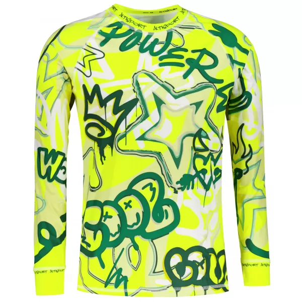  Funktionaler Term T -Shirt von Männern mit Langarmprämie ALTISPORT VOJ/ALM054TER01 FLUO 