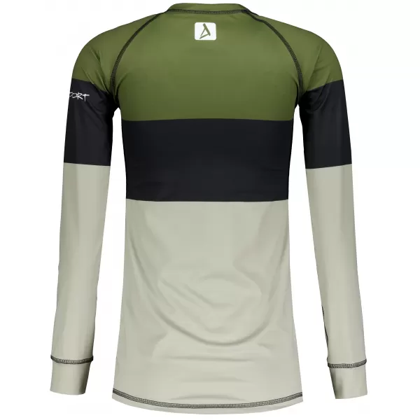  Frauenfunktionales Thermo -T -Shirt mit langen Ärmeln Premium ALTISPORT VOJ/ALW051TER01 KHAKI 