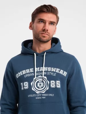 Herren -Sweatshirt OMBRE OM-SSPS-0143 MARINEBLAU