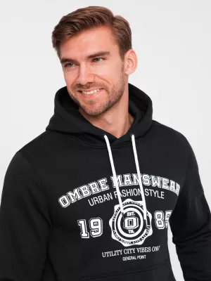 Herren Sweatshirt OMBRE OM-SSPS-0143 SCHWARZ