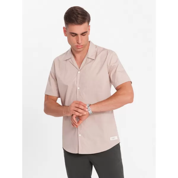  Hemd OMBRE OM-SHSS-0168 HELLBRAUN 