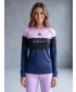 Frauenfunktionales Thermo -T -Shirt mit langen Ärmeln Premium ALTISPORT VOJ/ALW051TER01 VIOLETT/BLAU