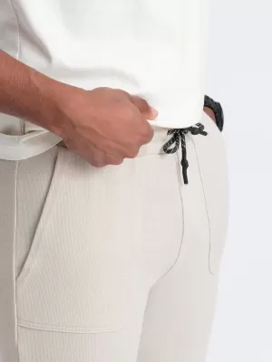 Herren -Traursanzüge OMBRE OM-PASK-0211 LEICHT BEIGE