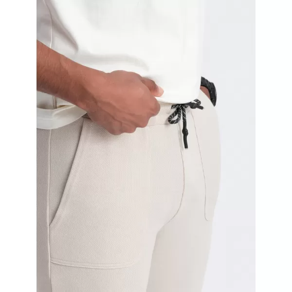  Herren -Traursanzüge OMBRE OM-PASK-0211 LEICHT BEIGE 