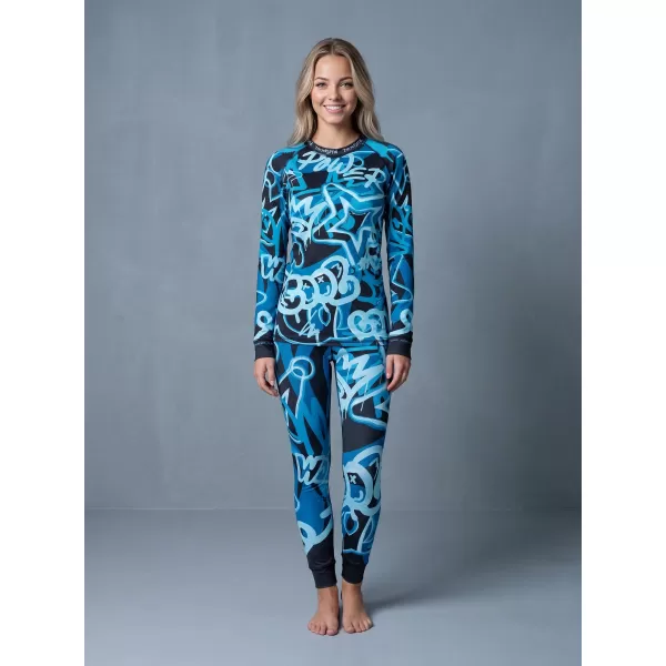  Frauenfunktionelle Thermohosen Prämie ALTISPORT VOJ/ALW054TER02 SCHWARZ -BLUE 
