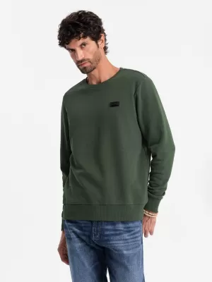 Herren -Sweatshirt OMBRE OM-SSNZ-0136 DUNKELGRÜN