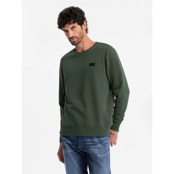  Herren -Sweatshirt OMBRE OM-SSNZ-0136 DUNKELGRÜN 