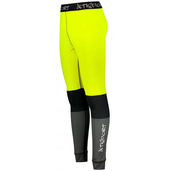 Die funktionelle Thermohosen für Männer Premium ALTISPORT VOJ/ALM051TER02 NEONGELB/GRAU 