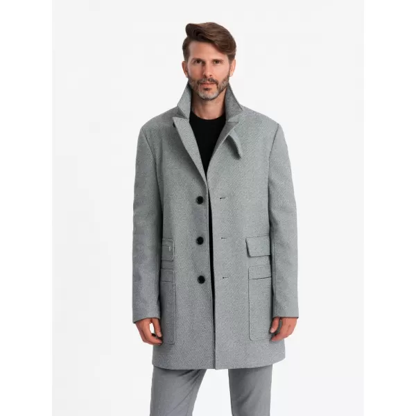  Männlicher Mantel OMBRE OM-COWC-0108 GRAU 