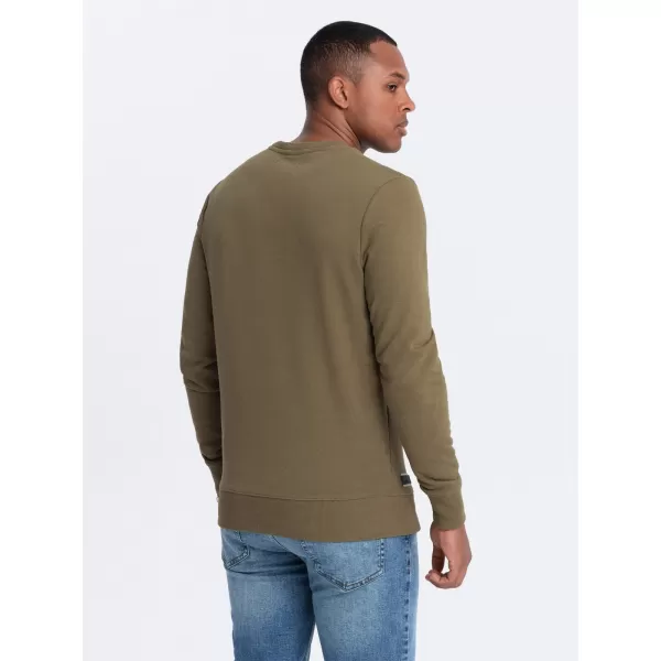  Herren -Sweatshirt OMBRE OM-SSBN-0159 OLIVE 