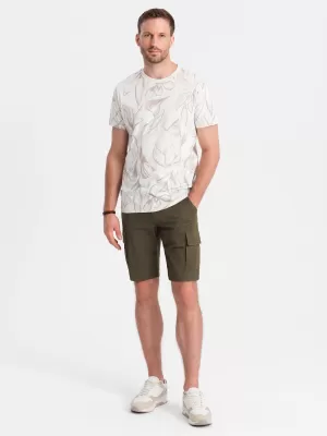 Shorts OMBRE OM-SRCG-0133 DUNKLE OLIVE