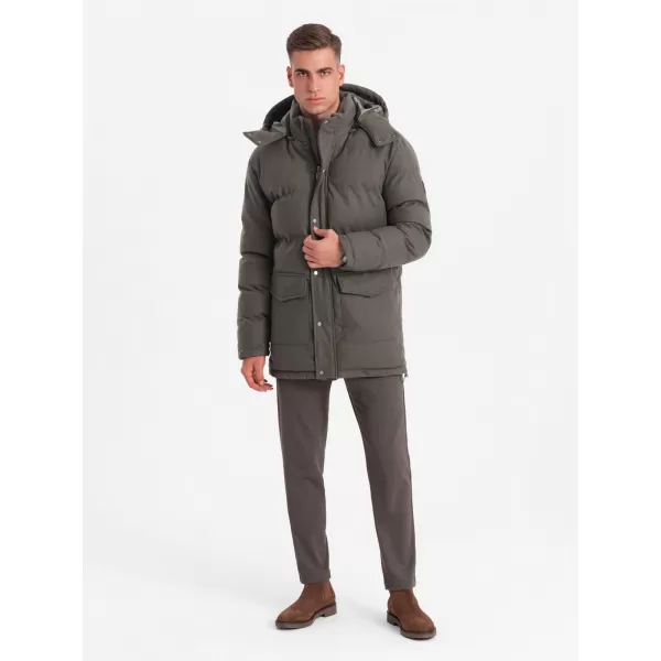  Jacke OMBRE OM-JALJ-0217 DUNKELGRAUE MELANGE 